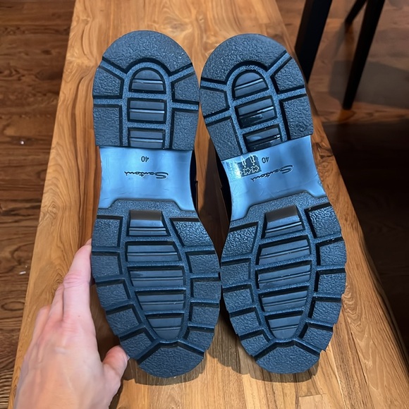 Santoni chunky leather ankle boots size 40/ US 9, no box, priced to sell - Picture 9 of 9